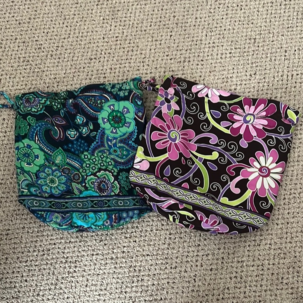 Vera Bradley Floral Drawstring Bags